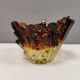 Glass bowl designed by Pertti Santalahti for Humppila Glas Finland 1960-170s.