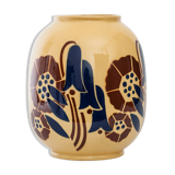 Vase Art deco Lunéville "Galeries Lafayette" with floral decoration