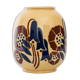 Vase Art deco Lunéville "Galeries Lafayette" with floral decoration