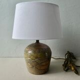 Lampe en grès de Jean Claude Monange, années 60