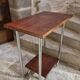 Table d'appoint moderniste française en placage acajou, 1930s–1950s