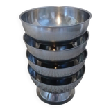 4 stainless steel ice cream/sorbet cups