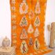 Tapis marocain vintage orange 153 x 228 cm - Authentique tapis berbère fait main