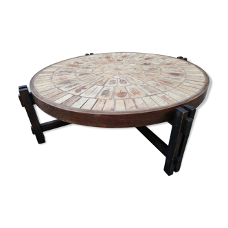 Herbariam coffee table by Roger Capron, 60s