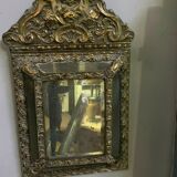 Mirror by-close copper repulsed 19th century h 59 X l 34 cm