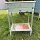 Petit meuble style coiffeuse avec marqueterie