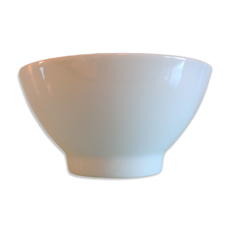 White bowl of the faienceries of Sarreguemines / vintage years 60-70