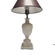 Art Deco alabaster bedside lamp, Belgium, 1950s
