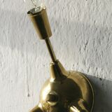 Lampe Spoutnik en laiton italien