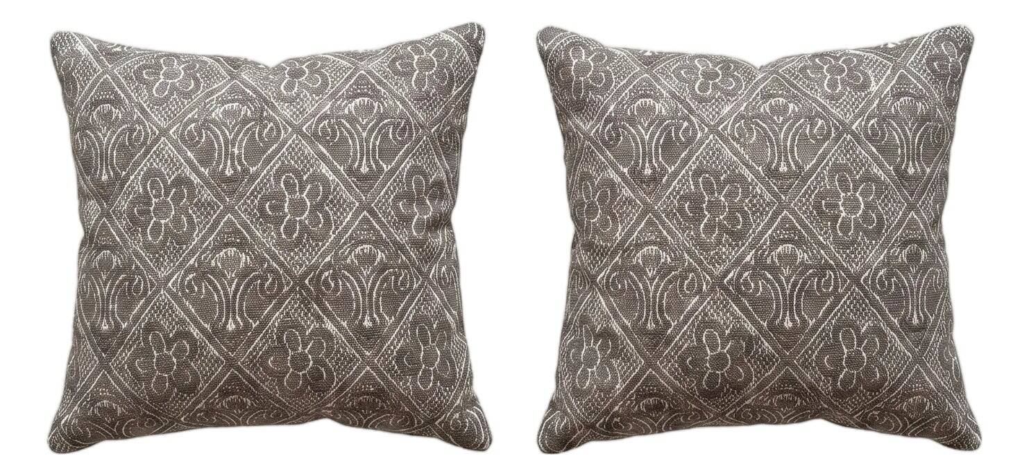 Set of 2 vintage kilim cushion covers 61x61 cm