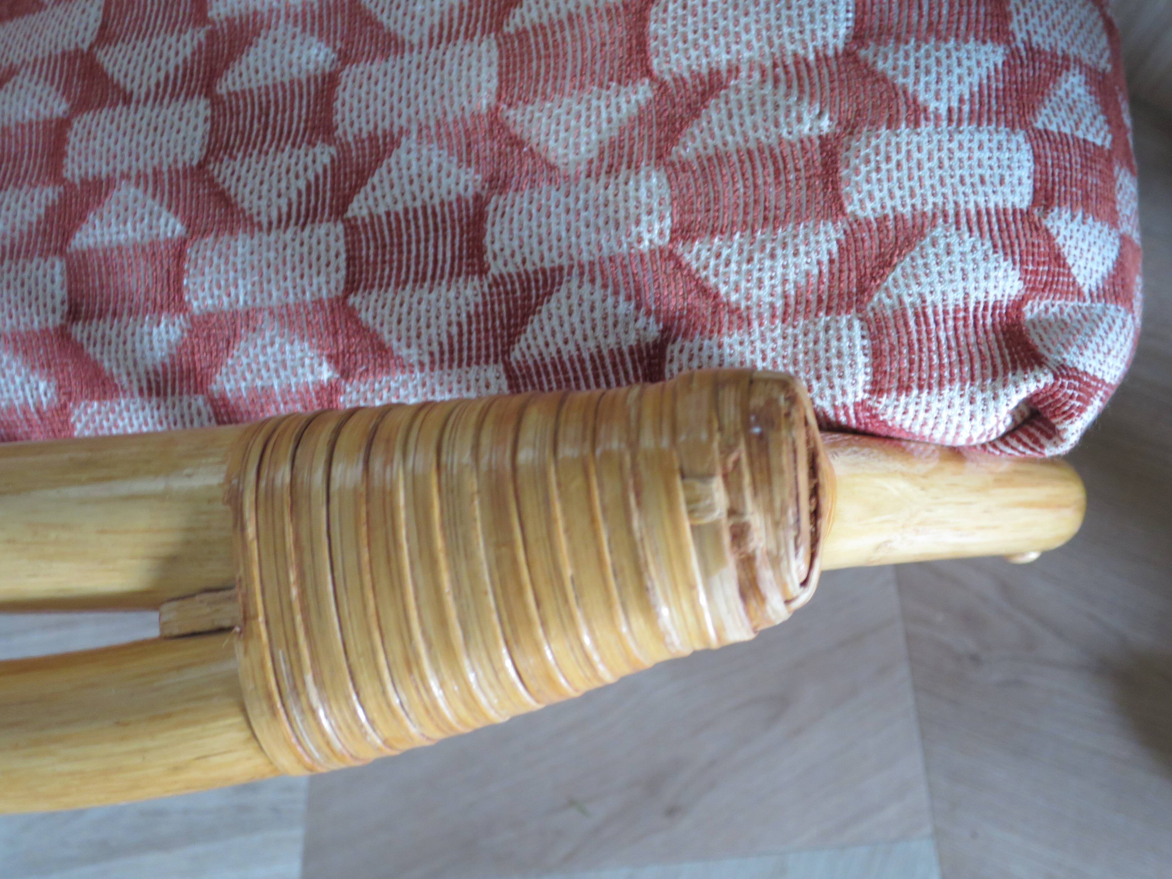 Vintage - Set of 2 woven rattan, bamboo and wood armchairs - Natural colour - 1980s