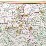 Map Shell Auvergne Cévennes 1959