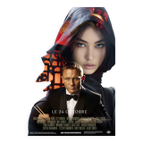 Parodic 50x70cm James Bond poster generated by AI, composed by the gallery.