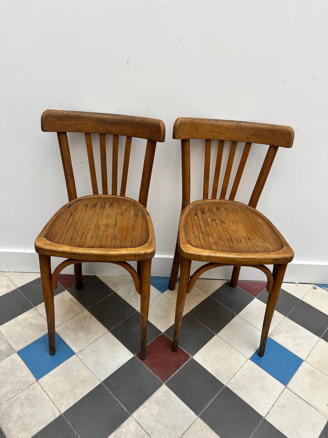 Pair of bistro chairs