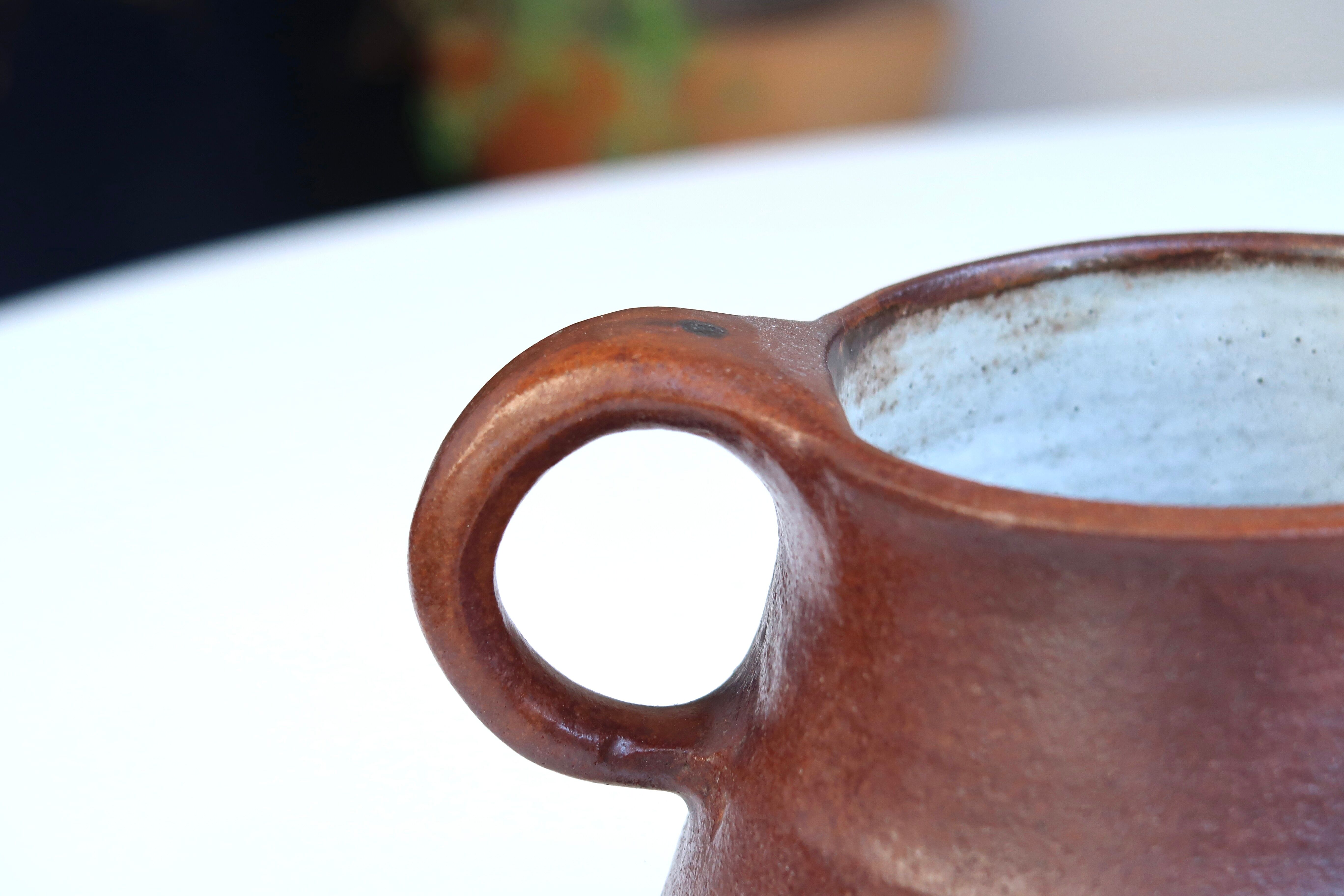 Ceramic pitcher by Michel and Nicole Anasse, 60s