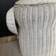 Vintage elephant laundry basket in rattan and wicker
