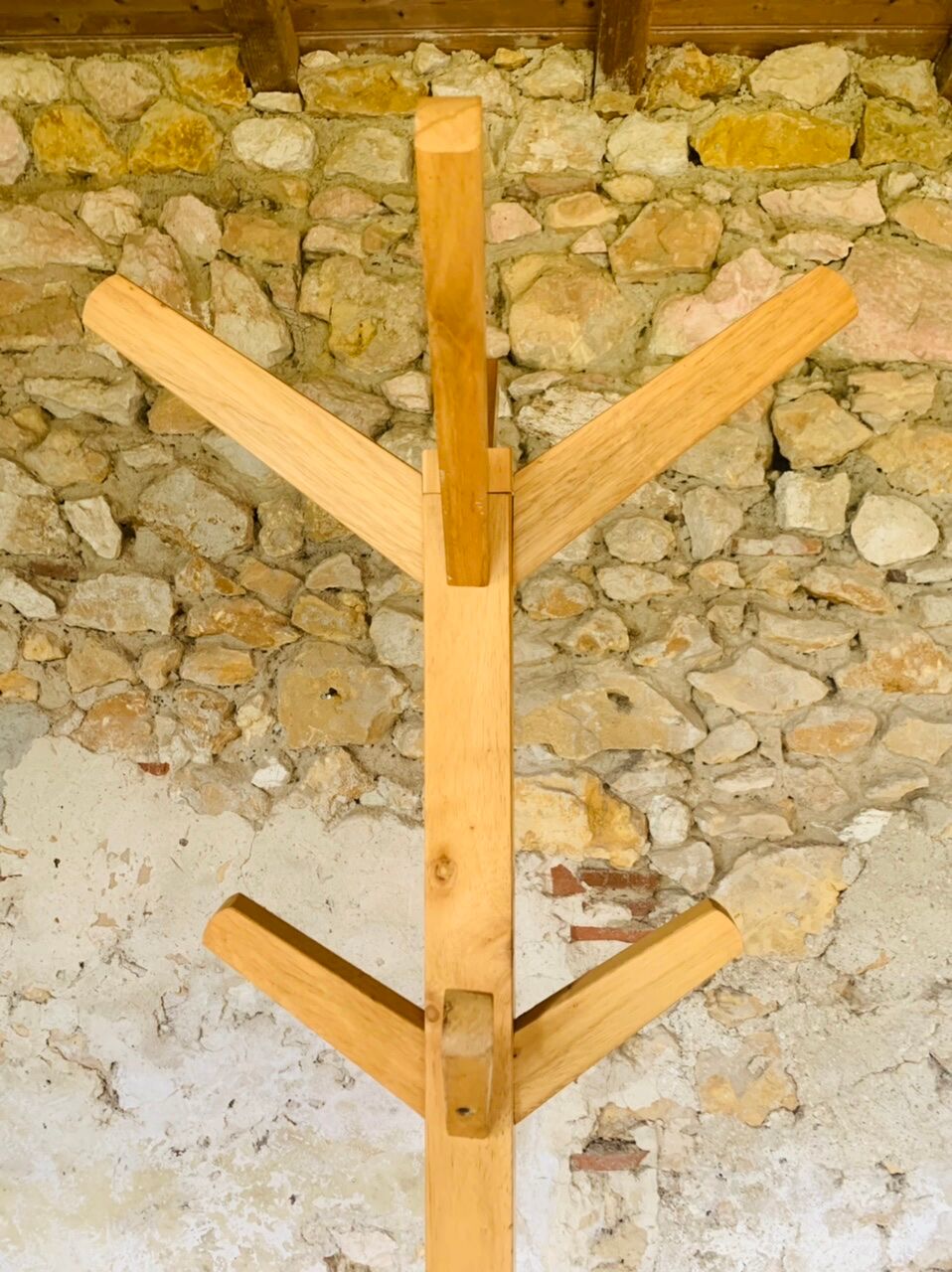 Vintage floor-standing coat rack, circa 1970s