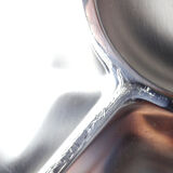 Large compartmented stainless steel hors d'oeuvre platter by Guy Degrenne, France, vintage.