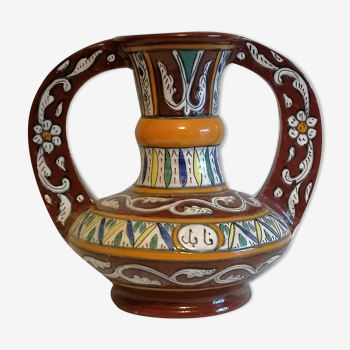 Old Tunisian Vase. Nabeul pottery from the 50s.