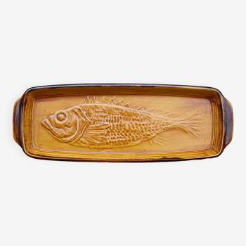 Large enameled fish dish