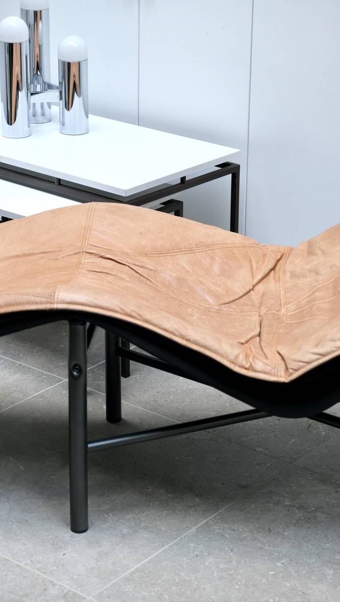 Chaise longue en cuir de Tord Björklund