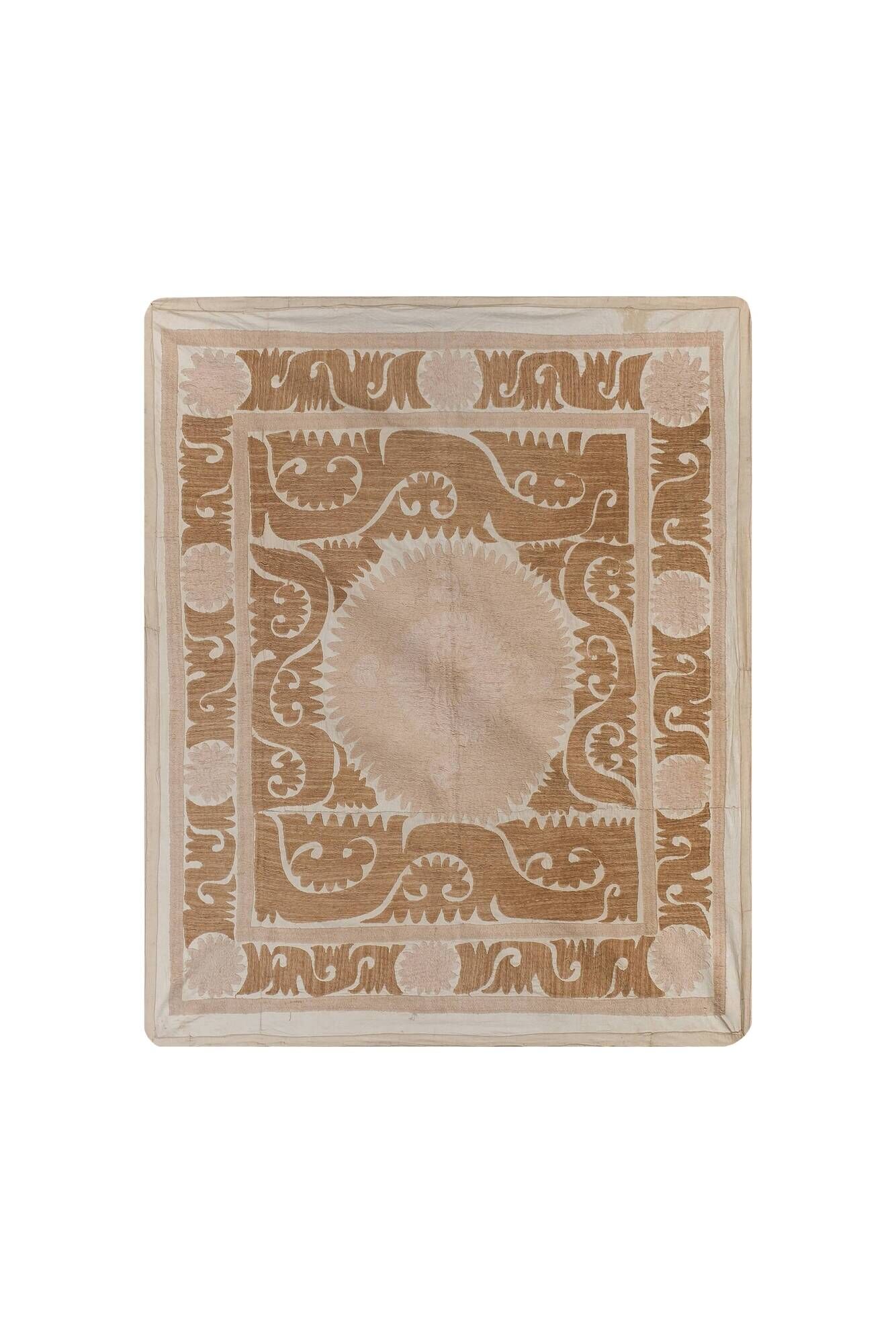 Tapis noué à la main, tapis turc vintage 120x138 cm