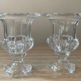 Pair of Medici crystal vases