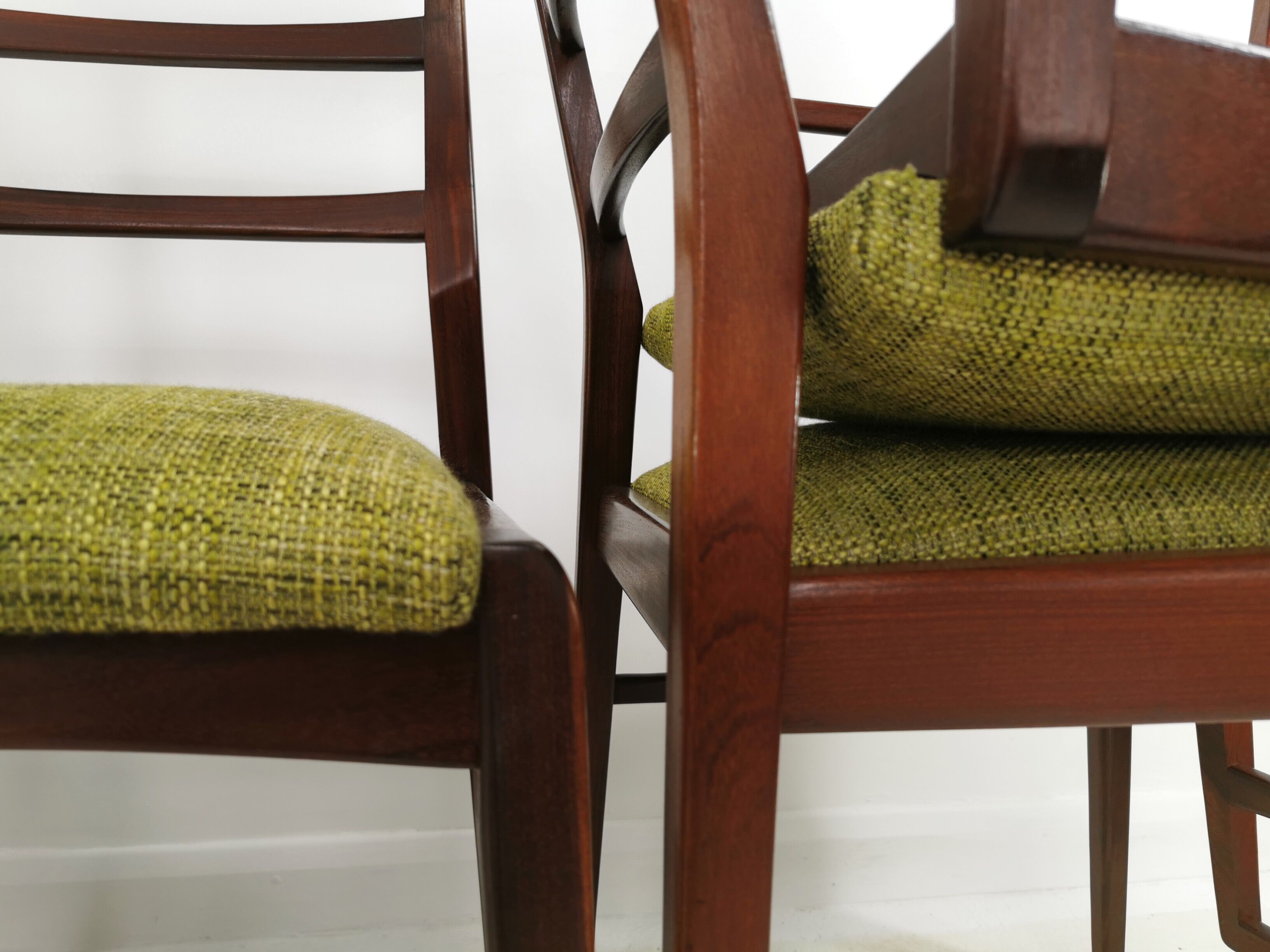 Afromosia Teak Dining Chairs By Richard Hornby For Fyne Ladye Mid Century 60s