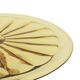 Art Deco Amber Cake Dish Depression Glass Verrerie Scailmont