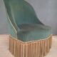 Fully upholstered chair called "toad"