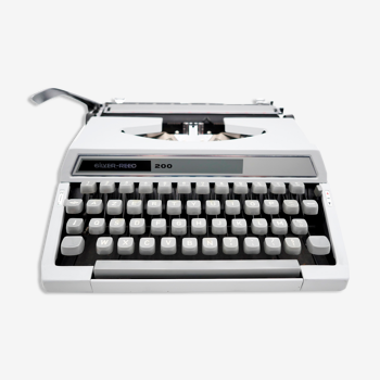 Machine à écrire seiko silver reed 200 grise révisée ruban neuf