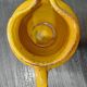 vintage ceramic water jug yellow Vallauris h10cm