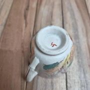 Tasse ancienne en terre de fer Sarreguemines modèle Kyoto polychrome