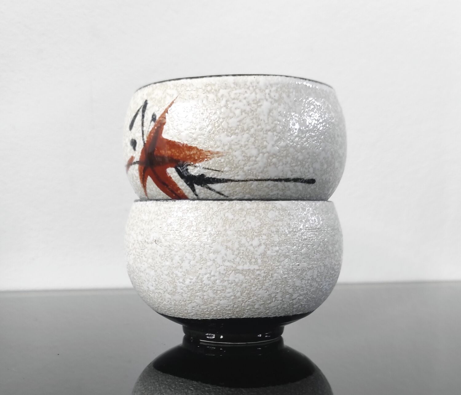 Vintage ceramic tea cup duo