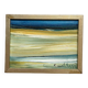 Mid-Century Swedish Oil on Canvas – "Abstract" by Curt Agge, Framed