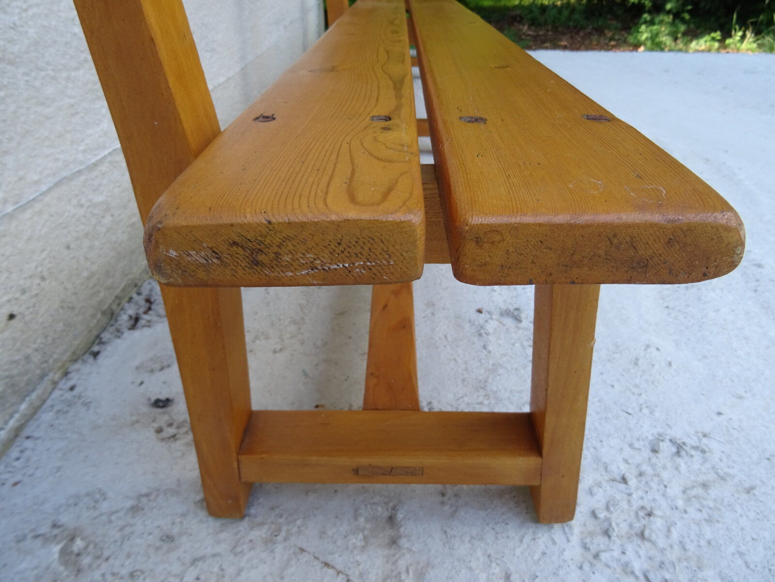 Kindergarten bench solid wood