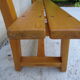 Kindergarten bench solid wood
