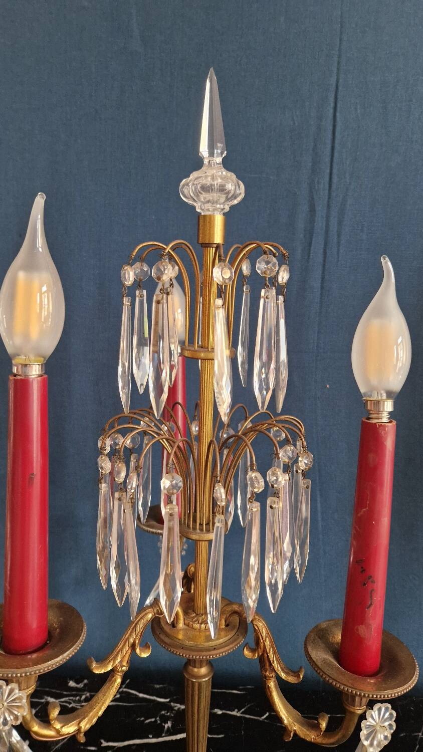 Pair of candlesticks called girandolle