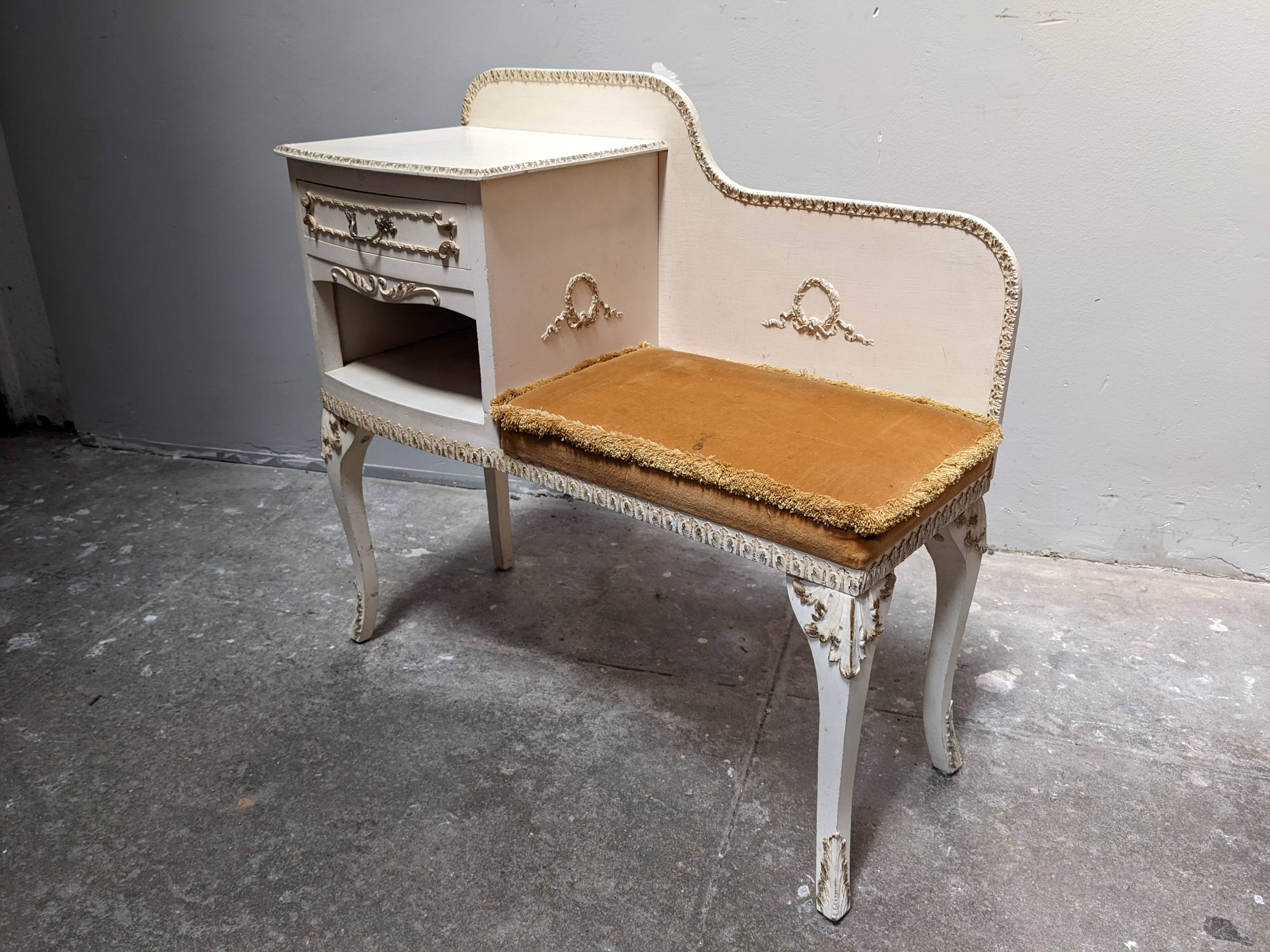 Furniture bench phone classic style