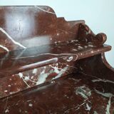 Burgundy marble dressing table