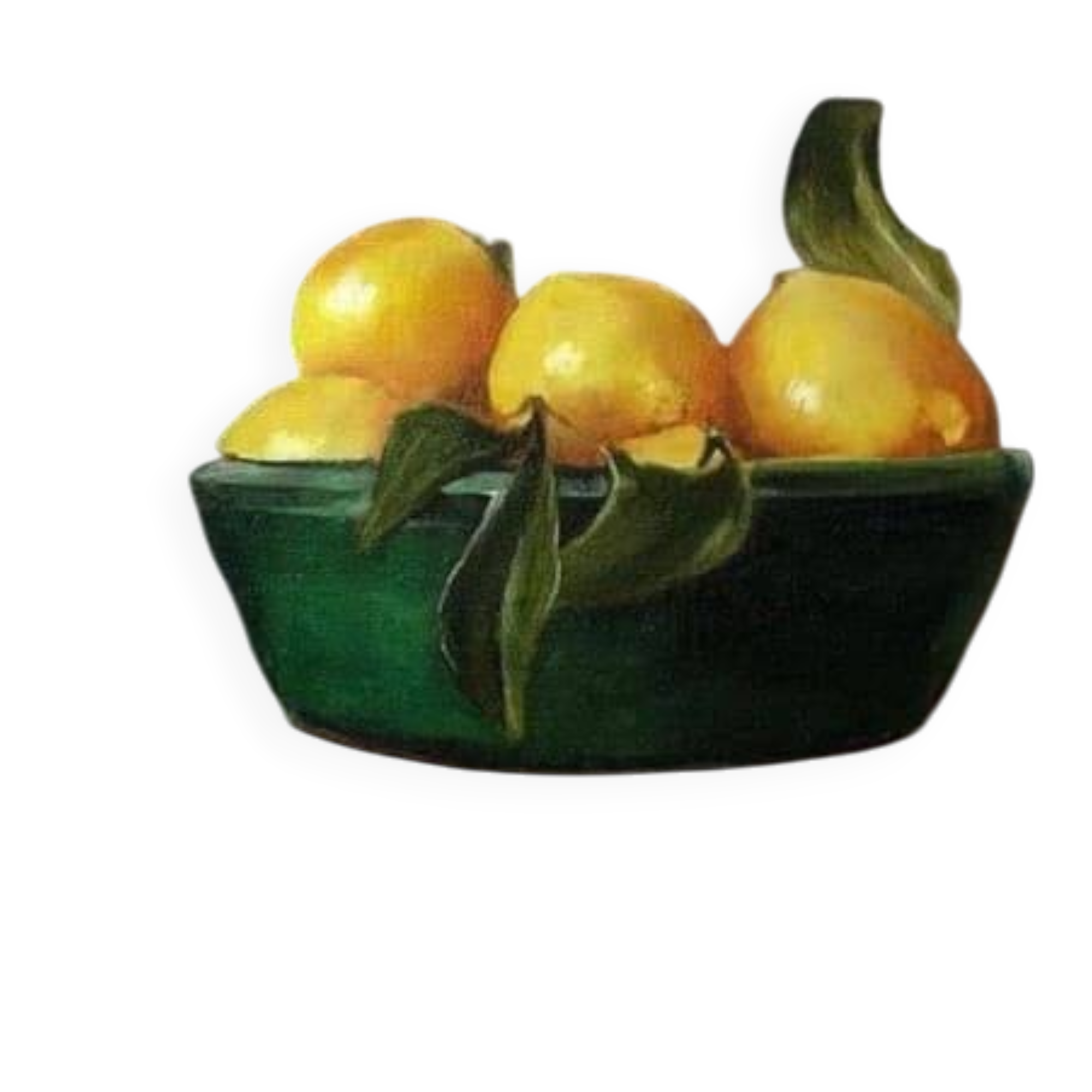 Oil painting on canvas still life "Lemons"