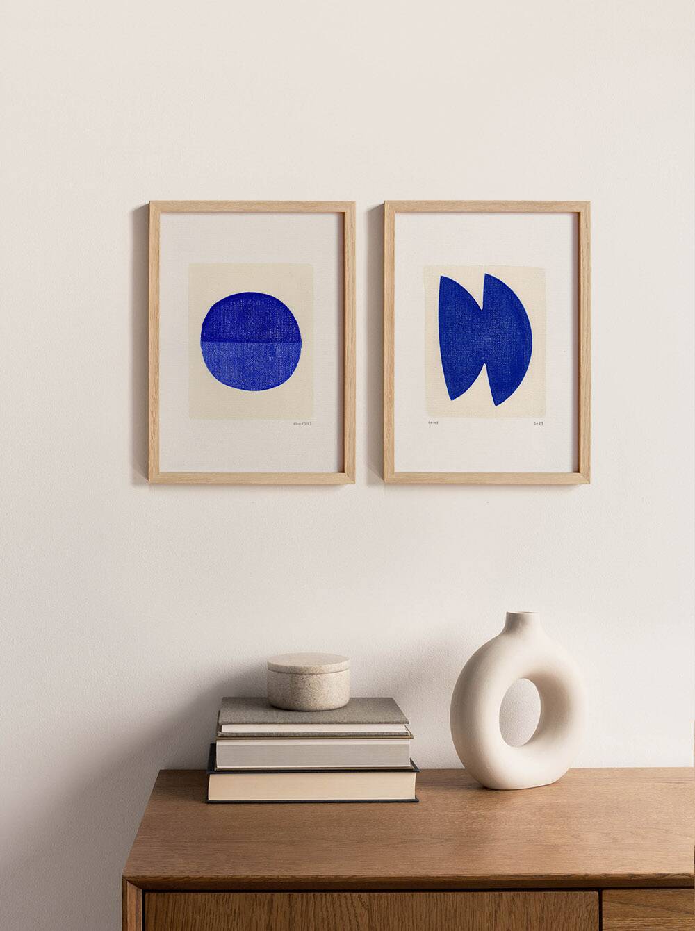 Duo of paints - Neo and Plum - majorelle blue - signed Eawy