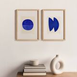 Duo of paints - Neo and Plum - majorelle blue - signed Eawy