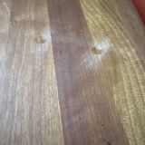 Dining table with a solid teak extension