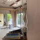 Art Deco sculpted bistro brasserie mirror 1960 225x100cm