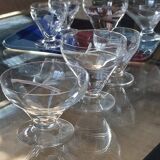 Art Deco glassware service, 21 pieces.