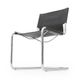 Pair of metal and leather chairs by Carlo Bartoli for T70, 1970s.