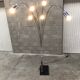 Lampadaire chromé design Gencarelli et Beltromi des années 80