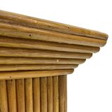 Vintage Rattan Column Bamboo Bohemian Pillar '70s Rattan Mcguire