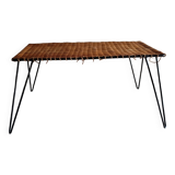 Raoul Guys metal rattan coffee table